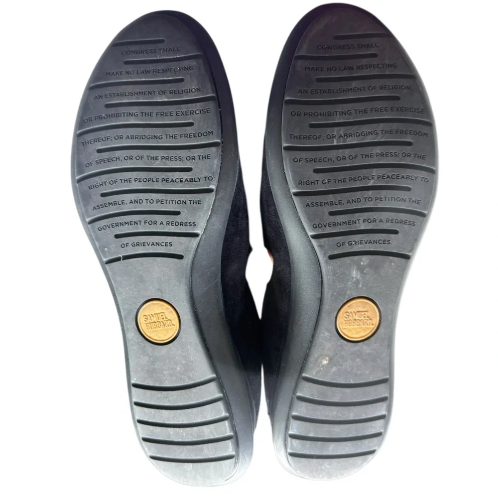Samuel Hubbard Black Suede Slip-On Loafers Size 8/EU 39 Premium Comfort Casual